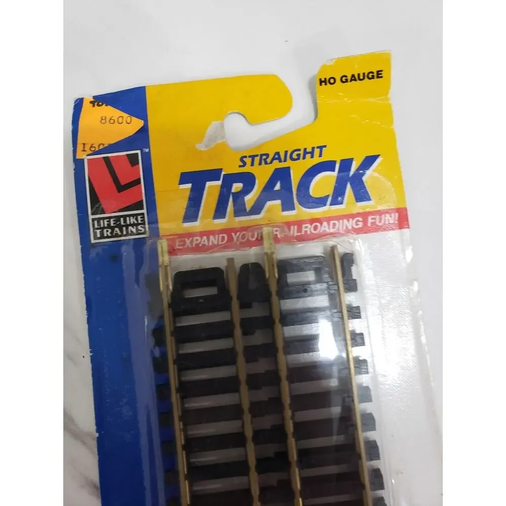 Lot 2 Life Like Straight HO Scale Train Track #8600‎